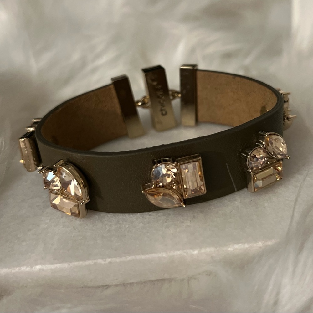 ✔Chico’s Leather Crystal Bracelet